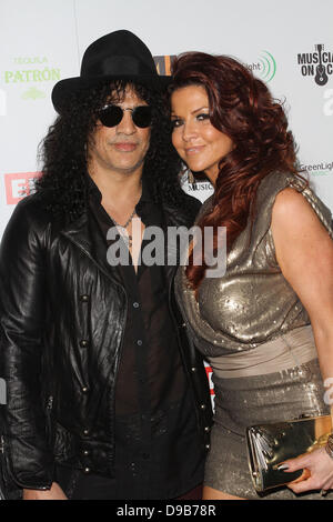 Slash and Perla Ferrar EMI Music 2012 Grammy Awards Party held at Capitol Records Hollywood, California - 12.02.12 Stock Photo