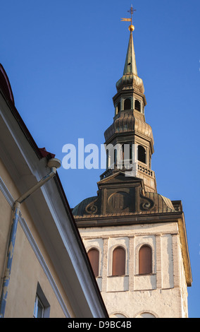 St. Nicholas Church, Niguliste Museum. Old Tallinn, Estonia Stock Photo