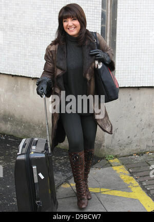 Jane McDonald outside the ITV Studios London, England - 10.02.12 Stock Photo