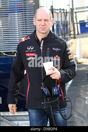 Adrian NEWEY, Designer of the Red Bull Formula One car F1 - Formula One - Track Testing Jerez, Spain - 09.02.12 *** Stock Photo