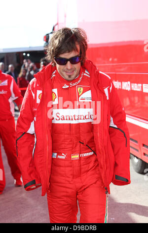 Fernando ALONSO, Spain - FERRARI F1 - Formula One - Track Testing Jerez, Spain - 09.02.12 *** Stock Photo