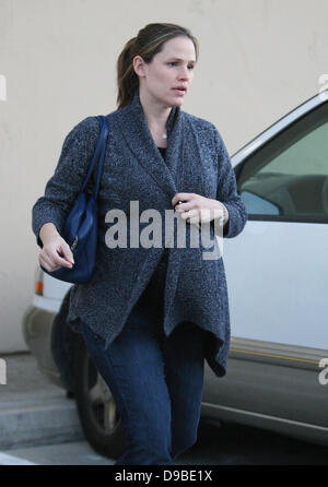 A very pregnant Jennifer Garner out and about Los Angeles, California