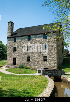 George Washington Gristmill, Mt Vernon, Virginia, USA Stock Photo