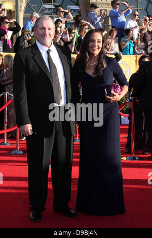 Ed O'Neill and wife, Catherine Rusoff The 18th Annual Screen Actors Guild Awards held at the Shrine Auditorium - Arrivals Los Angeles, California - 29.01.12 Stock Photo