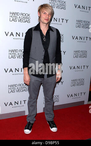 Nick Carter celebrates his birthday at Vanity nightclub inside The Hard Rock Hotel and Casino Las Vegas, Nevada - 28.01.12 Stock Photo