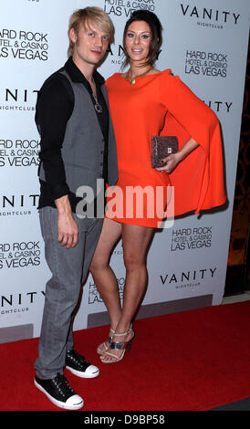 Nick Carter celebrates his birthday at Vanity nightclub inside The Hard Rock Hotel and Casino Las Vegas, Nevada - 28.01.12 Stock Photo