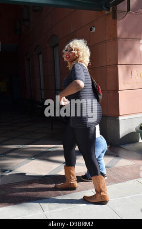 Amazon Ashley out and about on Bedford Drive Los Angeles, California - 26.01.12 Stock Photo