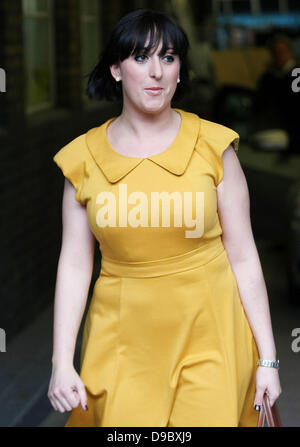 Natalie Cassidy outside the ITV studios London, England - 26.01.12 Stock Photo