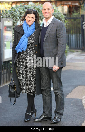 Kirstie Allsopp and Phil Spencer outside the ITV studios London, England - 26.01.12 Stock Photo