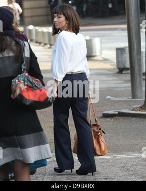 Clare Nasir outside the ITV studios London, England - 26.01.12 Stock Photo