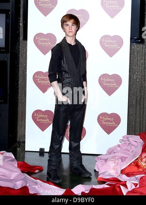 Madame Tussauds unveils Justin Bieber wax figure. Las Vegas, Nevada - 25.01.12 Stock Photo