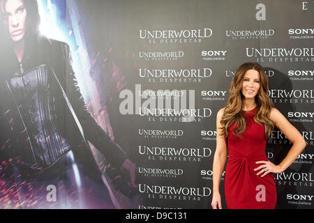 Kate Beckinsale 'Underworld: Awakening' Photocall held at the Villamagna Hotel Madrid, Spain - 25.01.12 *** Stock Photo