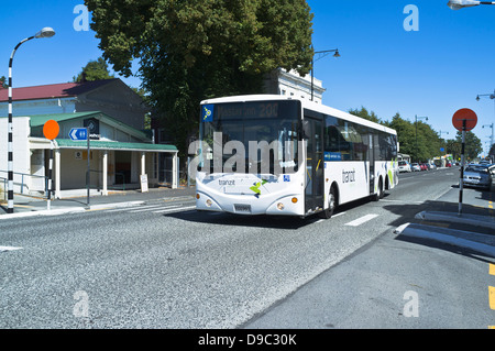 dh  TRANSPORT NEW ZEALAND Tranzit bus highway 2 Main street Greytown Stock Photo