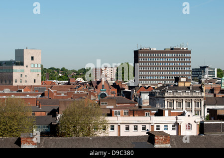 View over Walsall town centre, West Midlands, England, UK Stock Photo