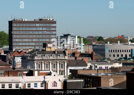 View over Walsall town centre, West Midlands, England, UK Stock Photo