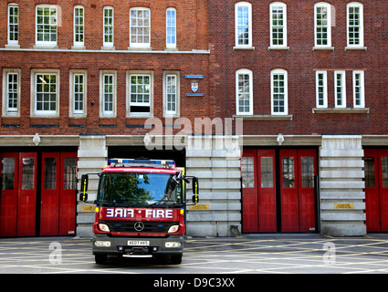 Clerkenwell is one of 12 London fire stations threatened with closure Stock Photo