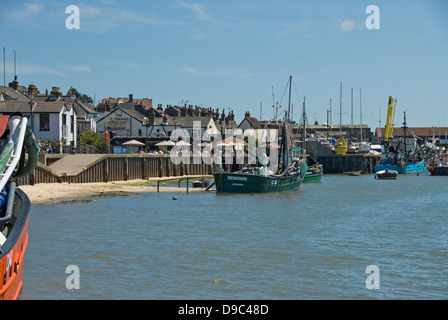 The harbour at Leigh on Sea. Stock Photo