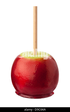 Candy Apple isolated on white. Stock Photo