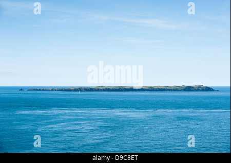 View from Skomer of the island of Skokholm, South Pembrokeshire, Wales, United Kingdom Stock Photo