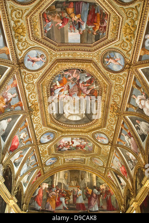 Murals inside the church of Certosa di San Martino on august 15, 2012 in Naples, Italy. Stock Photo