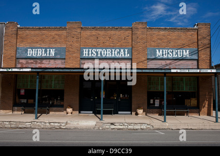 Exterior of the Dublin Historical Museum, Dublin, Texas, United States of America Stock Photo