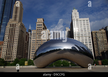 Cloud Gate in Chicago Stock Photo