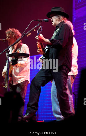 London, UK. 17th June, 2013. Neil Young & Crazy Horse perform live at the O2 Arena in London Credit:  Piero Cruciatti/Alamy Live News Stock Photo