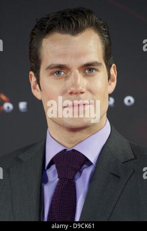 Madrid, Spain. 17th June, 2013. Actor Henry Cavill attends 'Man of Steel' premiere at Capitol Cinema on June 17, 2013 in Madrid, Spain Credit: Credit:  Jack Abuin/ZUMAPRESS.com/Alamy Live News