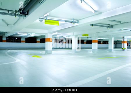 Empty multi-storey car park - Hamburg Stock Photo