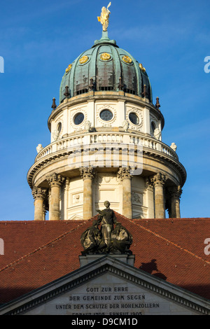 domed tower of the French Cathedral, Französischer Dom, Berlin, Germany Stock Photo