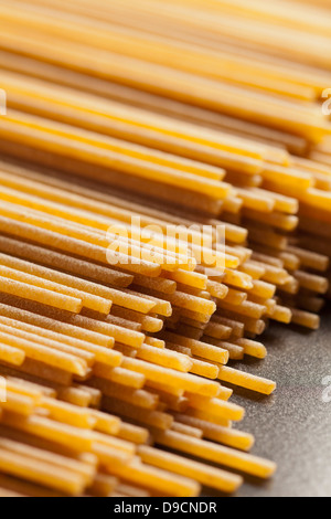 Dry Whole Wheat Spaghetti Stock Photo