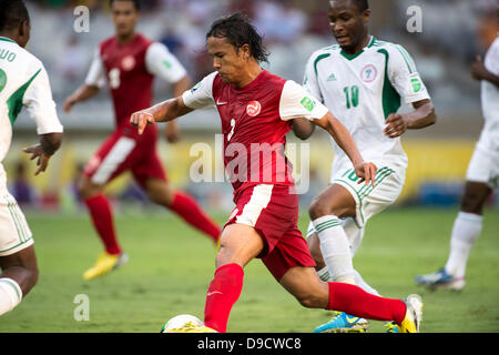 Belo Horizonte, Brazil. 17th June, 2013. Marama Vahirua (TAH), JUNE 17, 2013 - Football / Soccer : FIFA Confederations Cup Brazil 2013 Group B match between Tahiti 1-6 Nigeria at Estadio Mineirao in Belo Horizonte, Brazil. (Photo by Maurizio Borsari/AFLO/Alamy Live News) Stock Photo