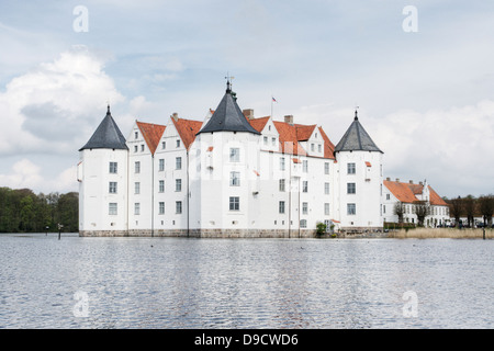 Moated castle Gluecksburg, Germany Stock Photo