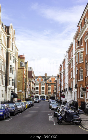 View down Marylebone Street, -Marylebone, London- on a Summer Evening Stock Photo