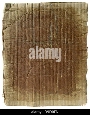 Grunge cardboard isolated Stock Photo