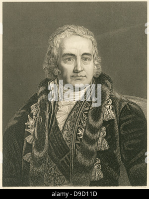 Jean Antoine Chaptal (1756-1832) French chemist and politician.  A populariser of science, he wished to see the application of recent discoveries in chemisty to industry and agriculture. Stock Photo