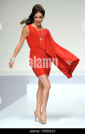 Emmanuelle Vaugier 'The Heart Truth' fashion show held at The Carlu Toronto, Canada - 24.03.11 Stock Photo