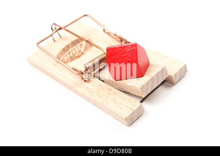 Mousetrap with house Stock Photo