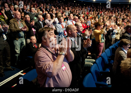 Scottish Labour leader Johann Lamont speaking at the party's annual conference. Stock Photo