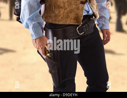 Gunman in the old wild west Stock Photo