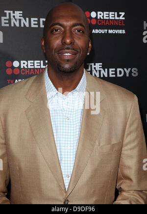 John Salley World Premiere of 'The Kennedys' at The Academy of Motion Pictures Arts and Sciences Samuel Goldwyn Theater Beverly Hills, California - 28.03.11 Stock Photo