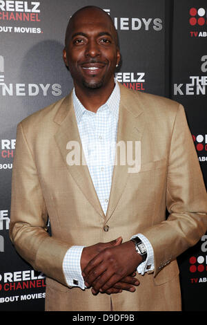 John Salley World Premiere of 'The Kennedys' at The Academy of Motion Pictures Arts and Sciences Samuel Goldwyn Theater Beverly Hills, California - 28.03.11 Stock Photo