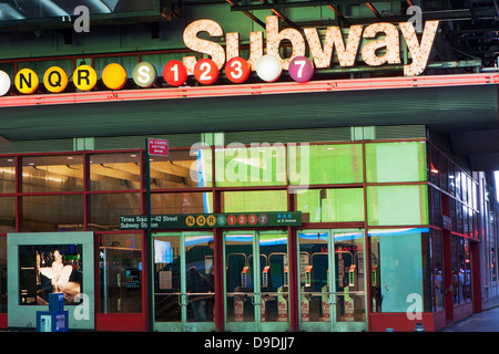 Times Square subway station, New York City, USA Stock Photo