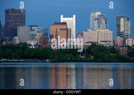 Boston skyline, Charles River, Boston, Massachusetts Stock Photo