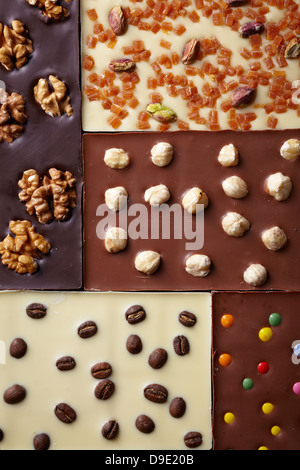 various chocolate bar Stock Photo