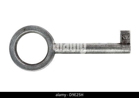 Old key isolated on white Stock Photo