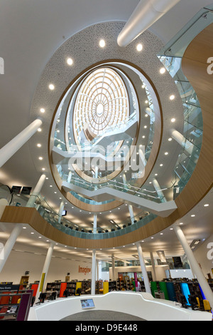 Uk, Liverpool, central Library, New Atrium completed 2013 Stock Photo