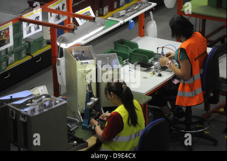 Kladno, Czech Republic, June 18, 2013.  The Danish company Lego expands its factory in Kladno for additional 48,000 meters square and will increase production capacity by 30 percent. The investment could rise to 1.4 billion. In new plants would find a job around 800 people. World's third largest toy manufacturer wants to start construction this fall. The first new plant will open next year and another in 2015, president of Kladno factory Carsten Rasmussen has said. Lego factory is seen in Kladno, Czech Republic, June 18, 2013.  Credit:  CTK/Alamy Live News Stock Photo