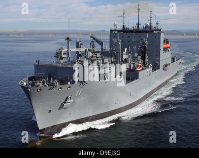 Military Sealift Command dry cargo and ammunition ship USNS Washington Chambers. Stock Photo