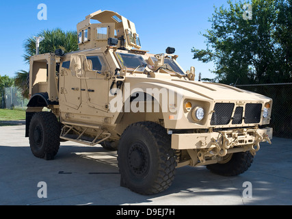 An Oshkosh M-ATV Mine Resistant Ambush Protected all-terrain vehicle. Stock Photo